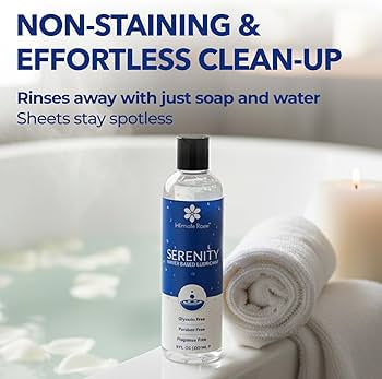 Intimate Rose Serenity Water-Based Personal Lubricant | Lube for Penile/Vaginal Application | Long Lasting & Non-Staining | 8 fl.oz/237ml; Exp 02/2029