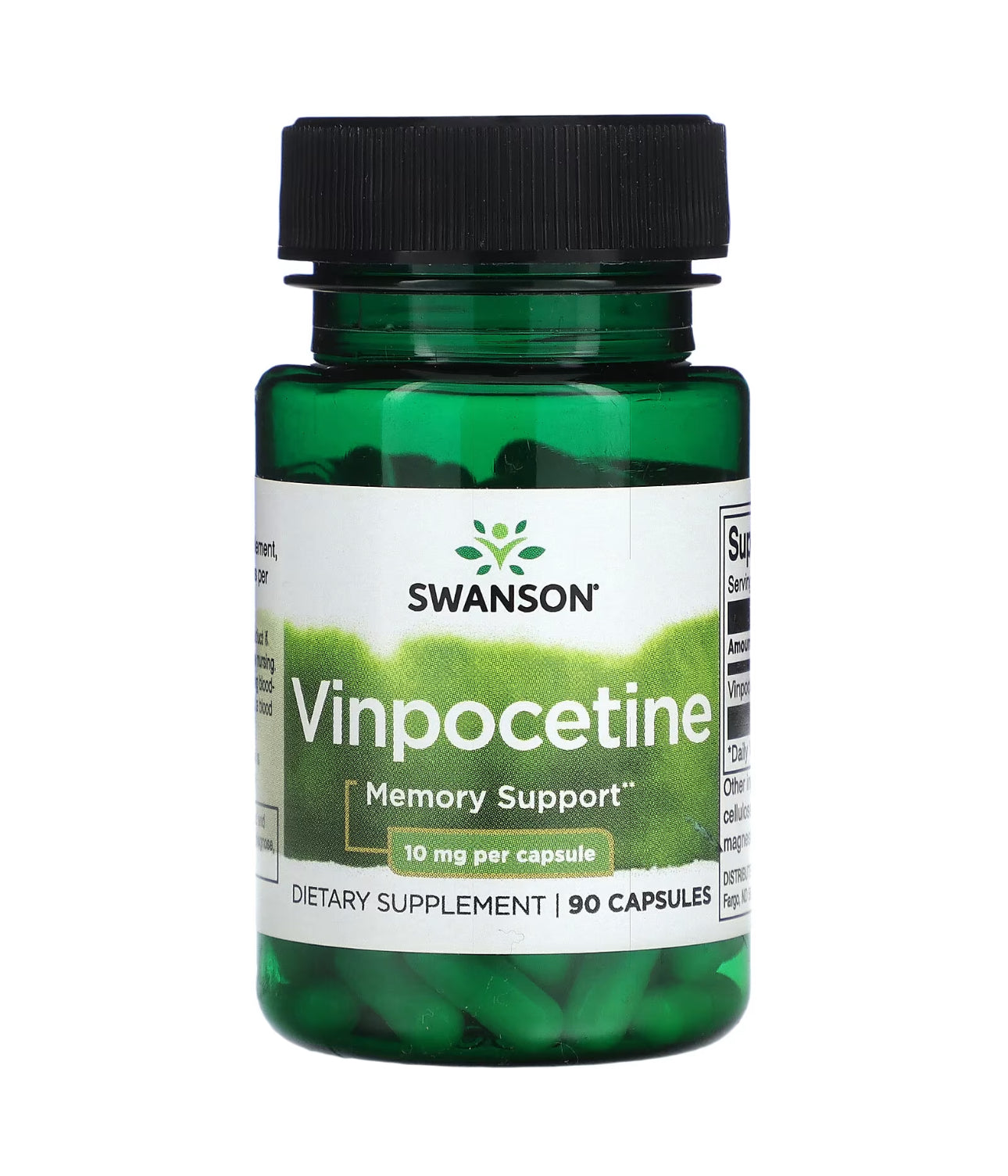 Swanson Vinpocetine 10mg | Memory Support | 90 Capsules; Exp 01/2027