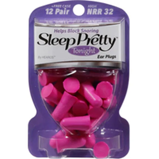 Hearos Sleep Pretty Tonight Ear Plugs | Helps Block Snoring | 12 pairs (24 earplugs)