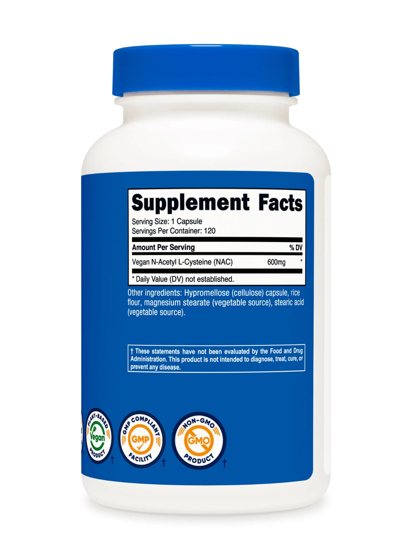 Nutricost NAC N-Acetyl L-Cysteine 600mg | Supports Immune System and Liver Health | Fights Free Radicals | ๐๐๐ ๐๐๐ฉ๐ฌ๐ฎ๐ฅ๐๐ฌ; Exp 04/2028