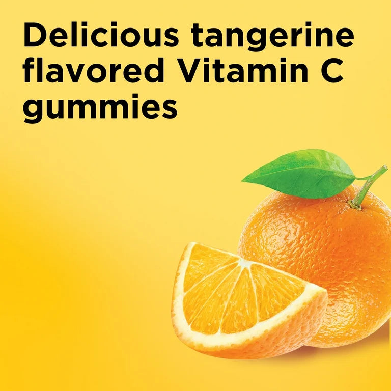 Nature Made Vitamin C 500 mg Per Serving | Extra Strength | Immune System Support | Tangerine Flavor, 60 Gummies; Exp 01/2026
