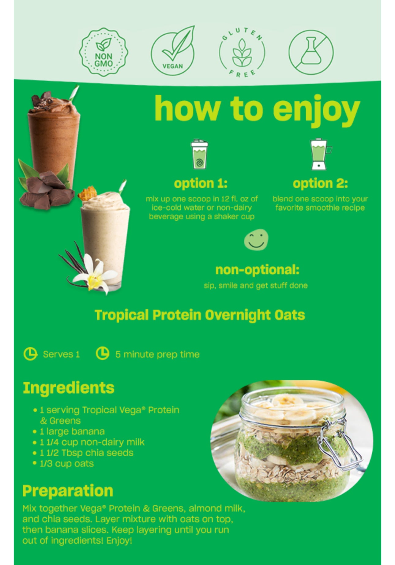 Vega Protein and Greens Protein Powder | 20g Plant Based Protein Plus Veggies | Vegan | Pea Protein for Women and Men | 18 Servings | VANILLA 1.2lbs/526g; Exp Aug/2025