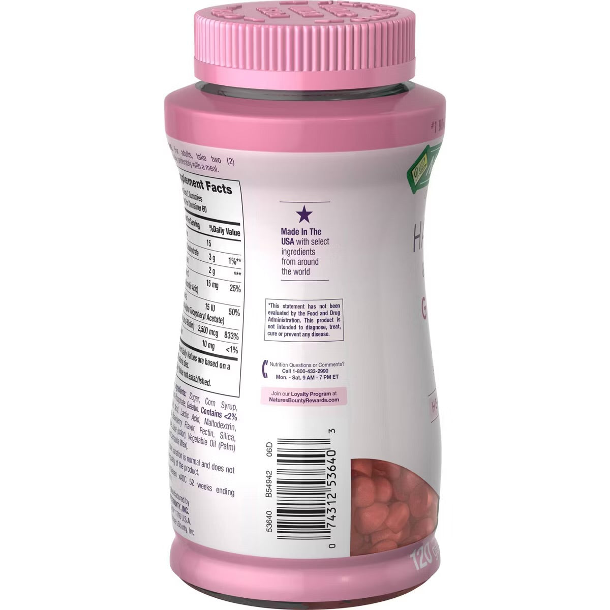 Nature’s Bounty Hair,Skin & Nails | 120 Gummies; Exp 01/2027
