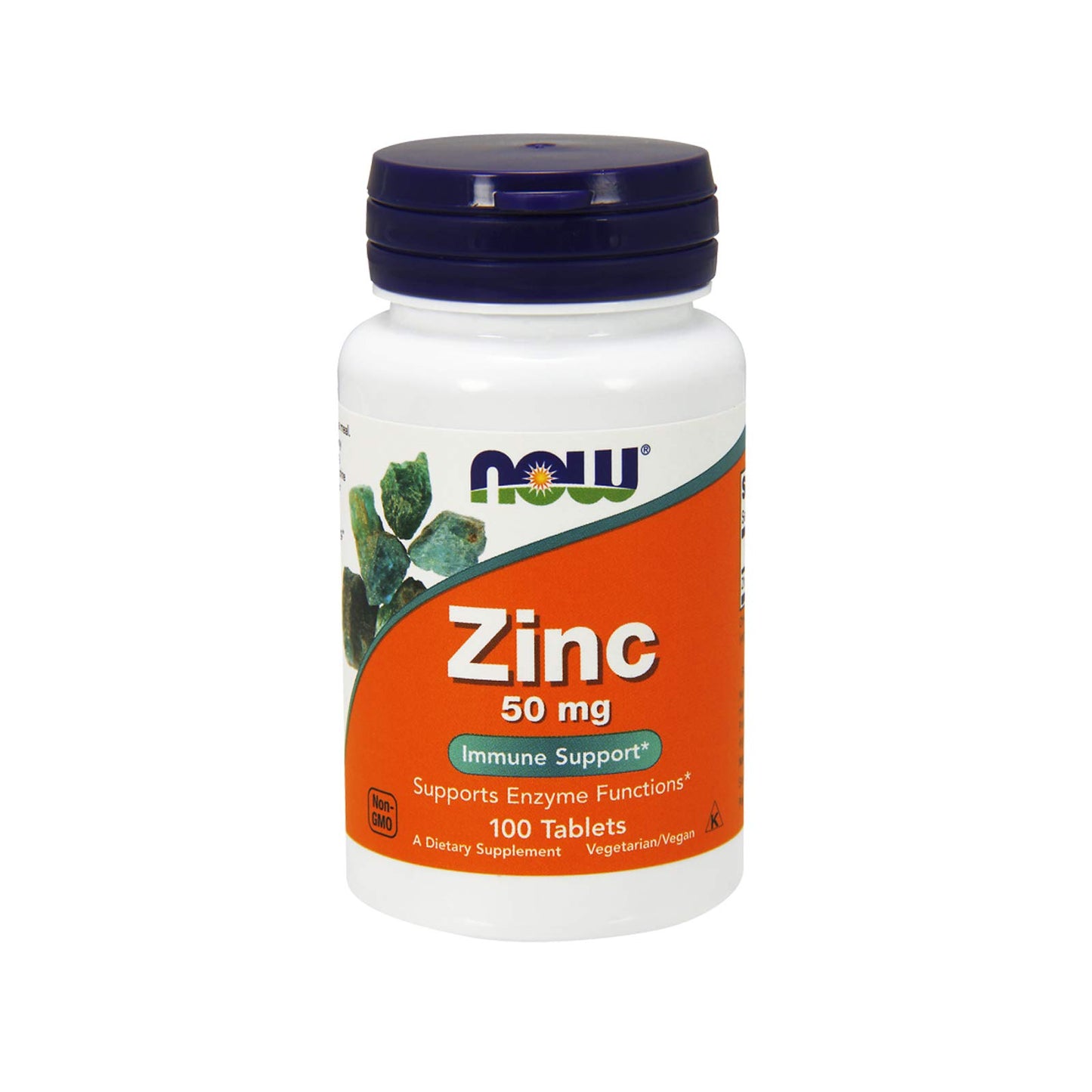 Now Zinc 50mg (Zinc Gluconate) | Powerful Antioxidant & Immune Support | Promotes Healthy Skin | 100 Tablets; Exp 10/2029
