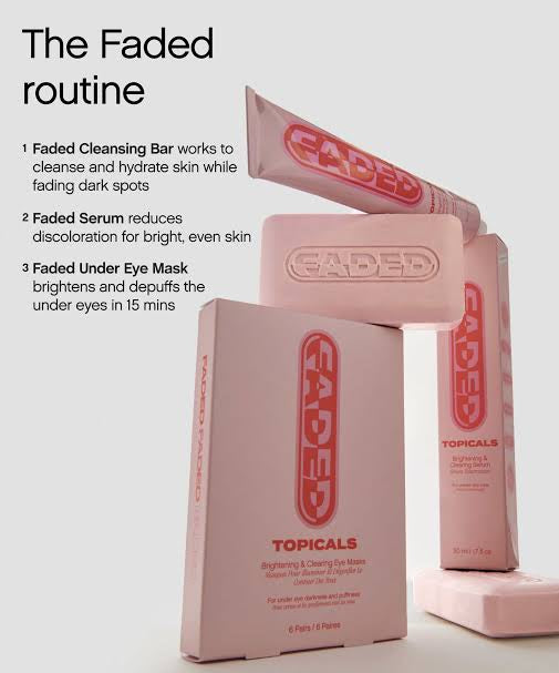 Topicals Faded Brightening & Cleansing Bar for Uneven Skin Tone (2 Bars in a Pack)