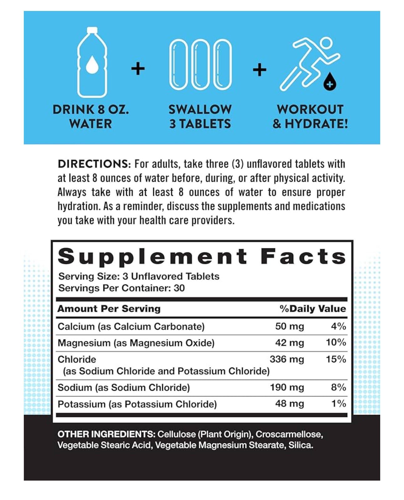 Nature's Truth Electrolyte Tablets |Sugar-Free | Hydration Supplement | Pre- & Post Workout | Unflavored~90 Tablets; Exp 09/2026