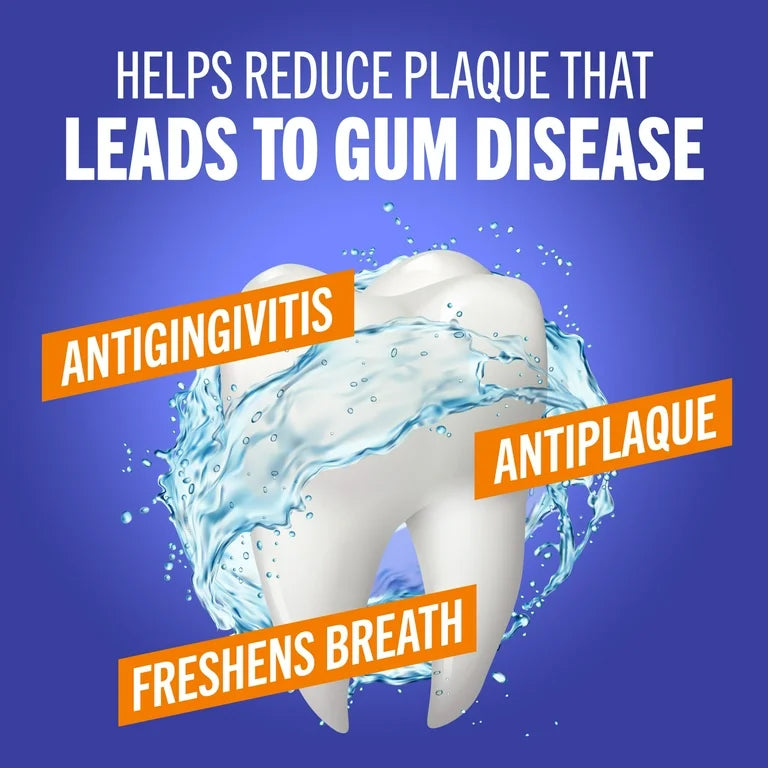 TheraBreath Healthy Gums Antigingivitis Oral Rinse Mouth Wash | Protects from Plaque & Tartar | Alcohol-Free | Clean Mint, 33.8 fl.oz/1 Litre; Exp 10/2026