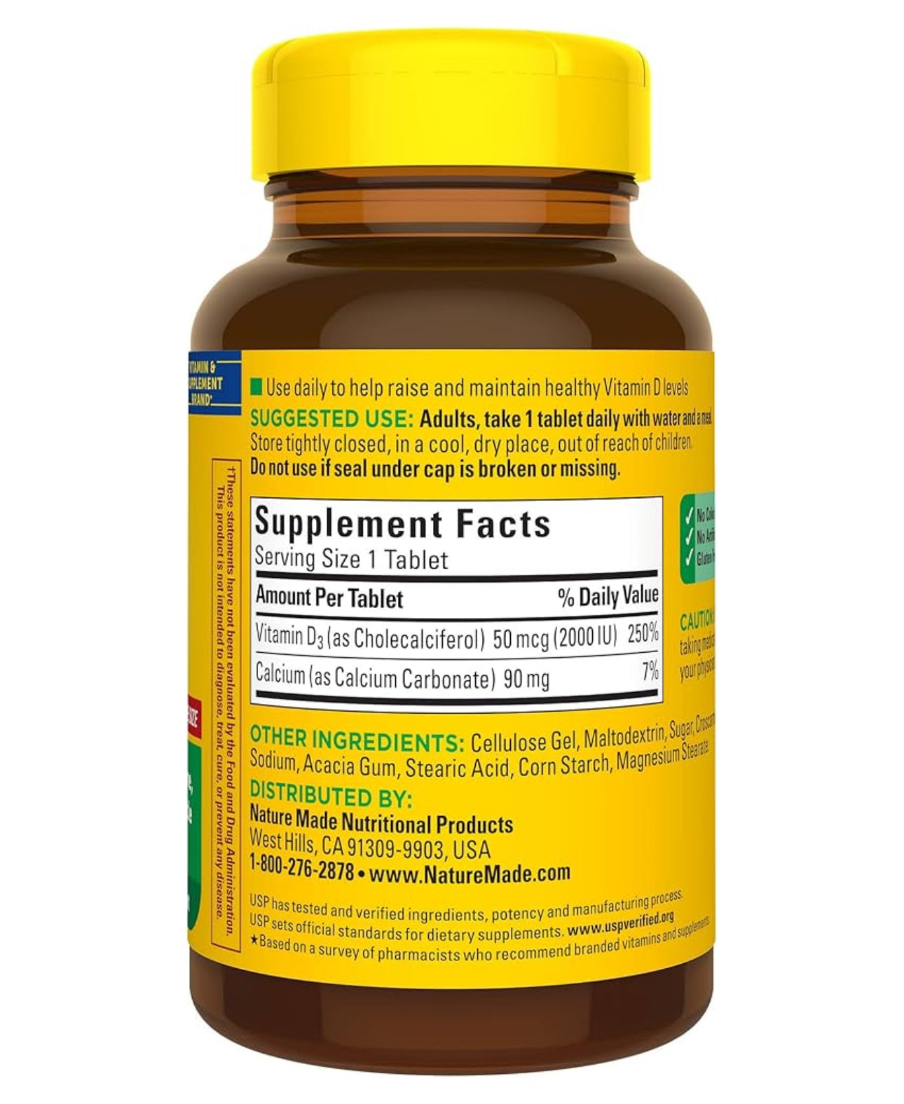 Nature Made Vitamin D3 2000 IU (50 mcg) | Supports Bone, Teeth, Muscle, Hormone and Immune Health | 220 Day Supply | 220 Softgels, Exp 04/2026