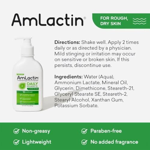 AmLactin Daily Nourish 12% Moisturizing Lotion |12% Lactic Acid | 14.1oz/400g