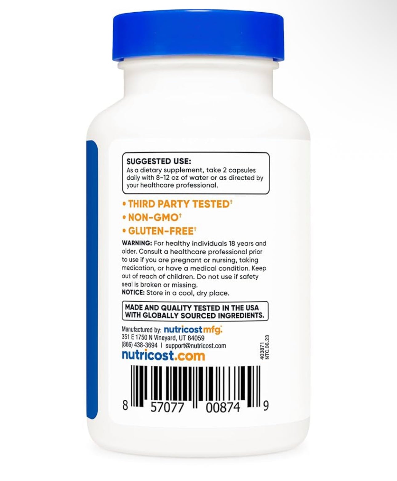 Nutricost Mucuna Pruriens 400mg | 800mg Per Serving | from Mucuna Pruriens Seed, 40% L-Dopa for Mood & Performance | Supports Normal Brain Function & A Positive Balance Mood | Improves Sex Drive | 120 Capsules; Exp 07/2026