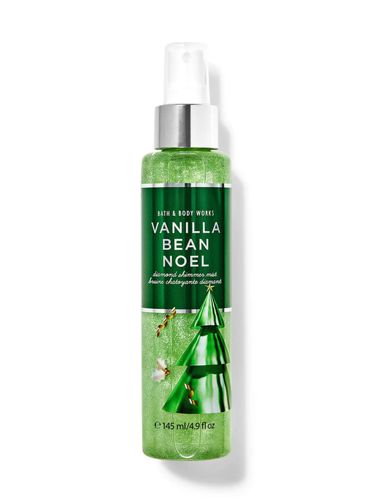 Bath & Body Works Vanilla Bean Noel Diamond Shimmer Mist (Body Spray) | 4.9 fl.oz/ 145 mL