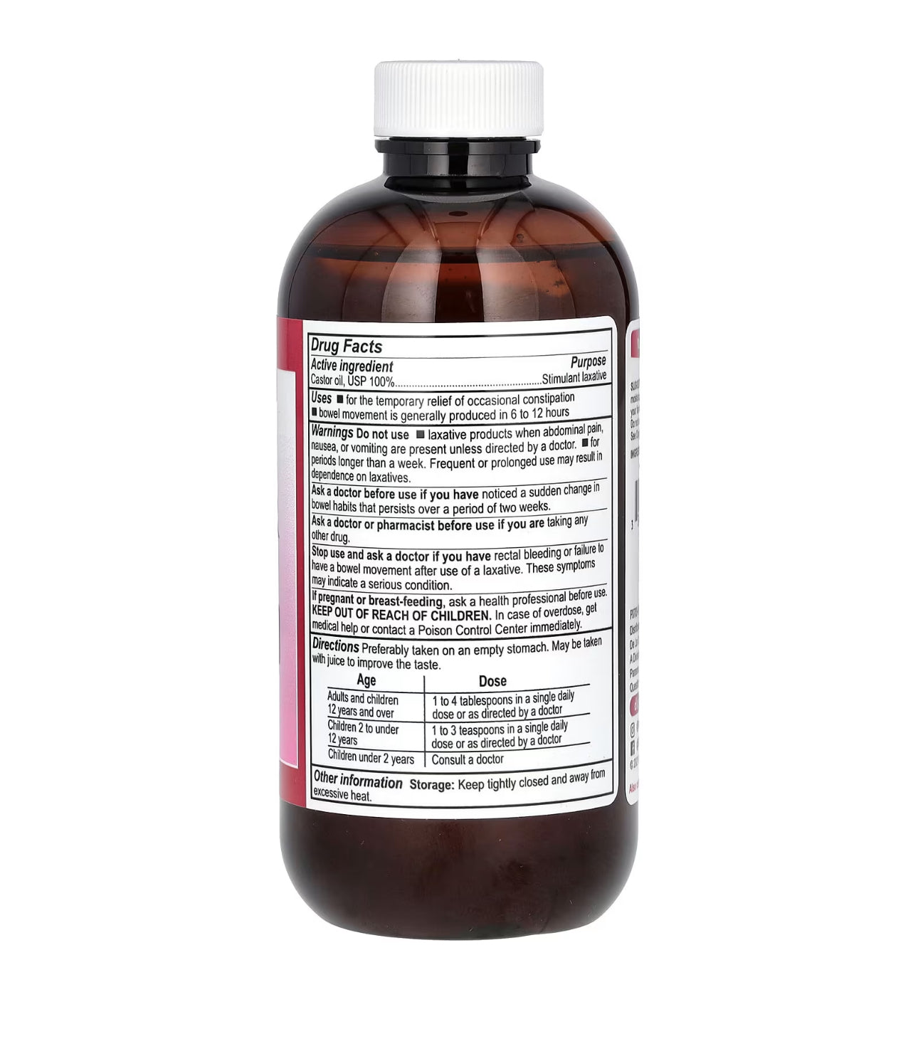 De La Cruz 100% Pure Multi-Benefit Castor Oil | Natural Stimulant Laxative | USP grade, Hexane-free | 8fl.oz/236ml; Exp 05/2026