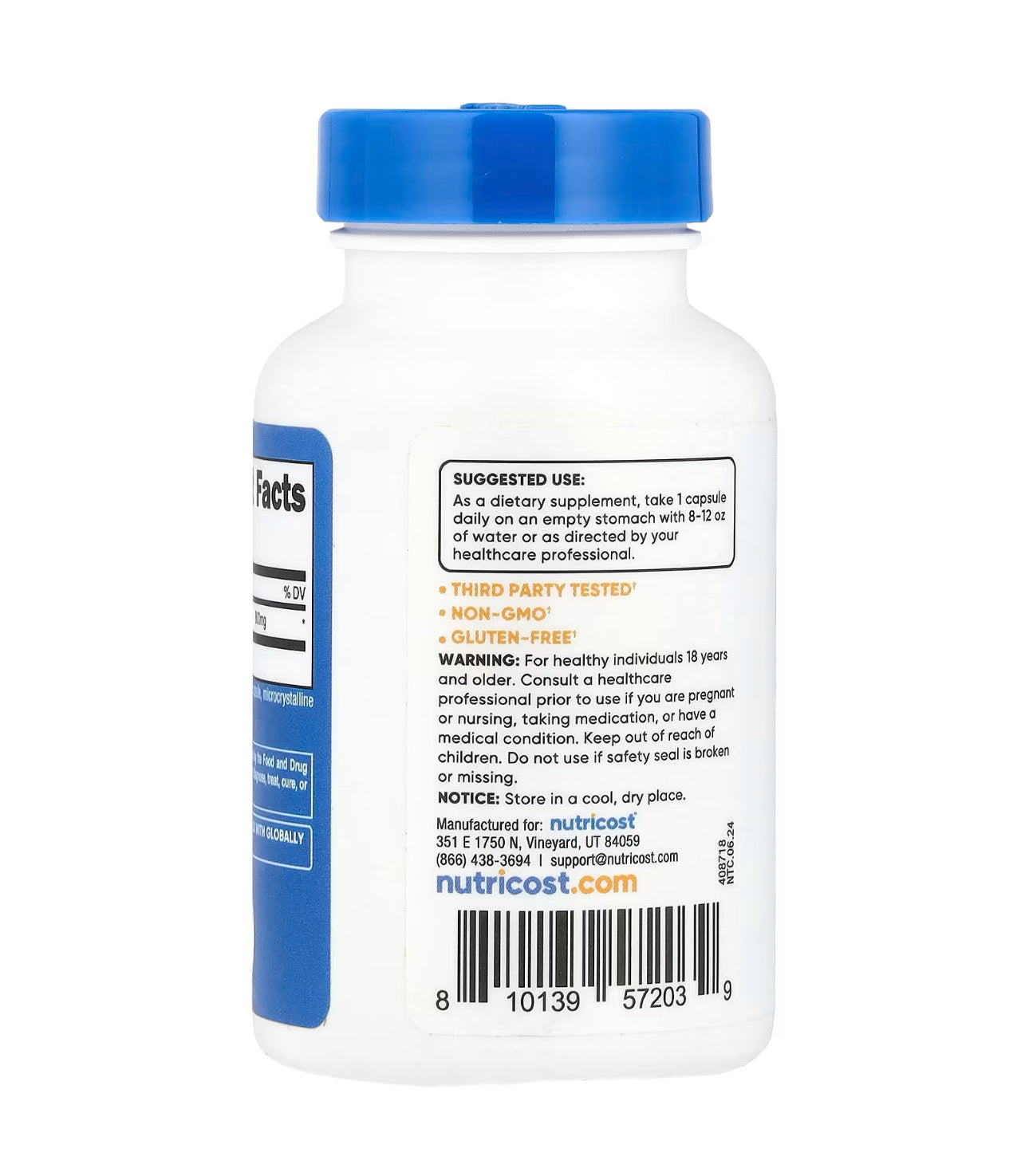Nutricost L-Glutamine 800mg | 30 Servings | Supports Muscle Growth and Recovery, Digestive Health and Provides Fuel for Activity | 30 Capsules; Exp 11/2026