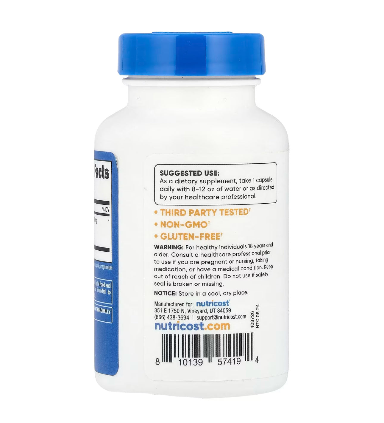 Nutricost Tart Cherry 3,000mg | Anti-Inflammatory | Immune Support | Improves Sleep Quality and Duration | 30 Capsules; Exp 08/2027