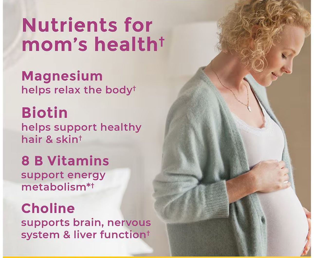 Nature Made Prenatal Multivitamin Softgels + Choline Capsules | Folic Acid + DHA + Choline | 60 Day Supply; Exp 08/2025