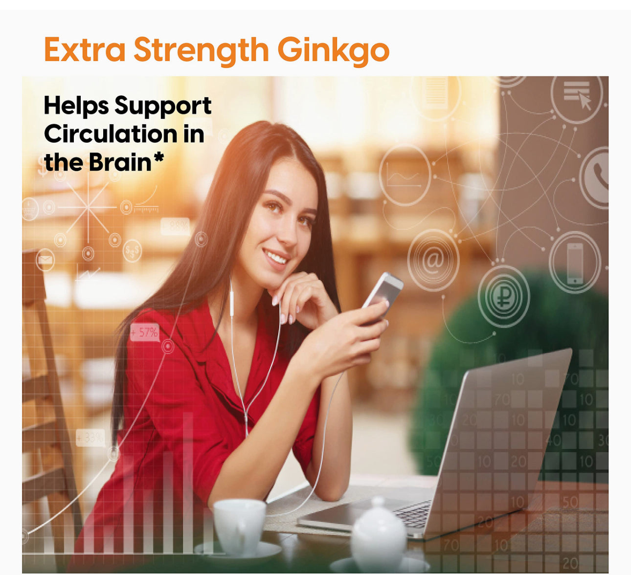 Doctor's Best Extra Strength Ginkgo 120mg | Promotes Healthy Brain Function, Mental Alertness and Memory | 120 Capsules Exp 07/2027 (New Look)