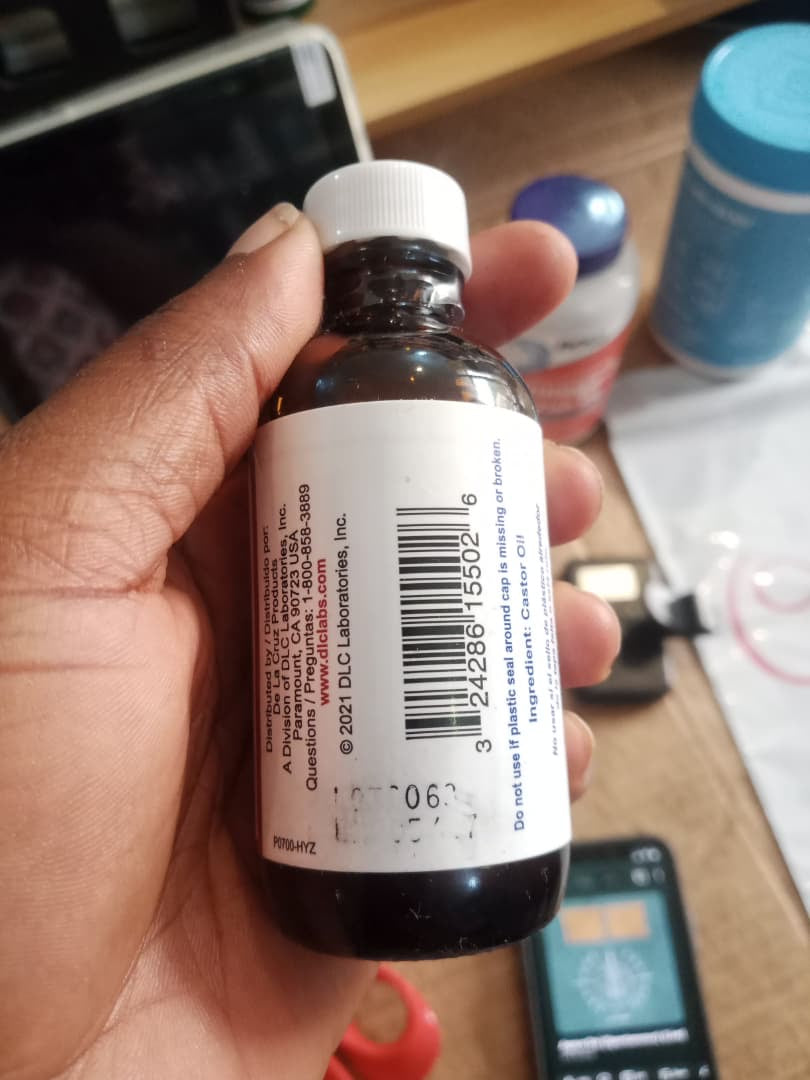 De La Cruz 100% Pure Multi-Benefit Castor Oil | Natural Stimulant Laxative | USP grade, Hexane-free | 2fl.oz/59ml; Exp❗️UNCLEAR 05/2027👉🏽Check last picture