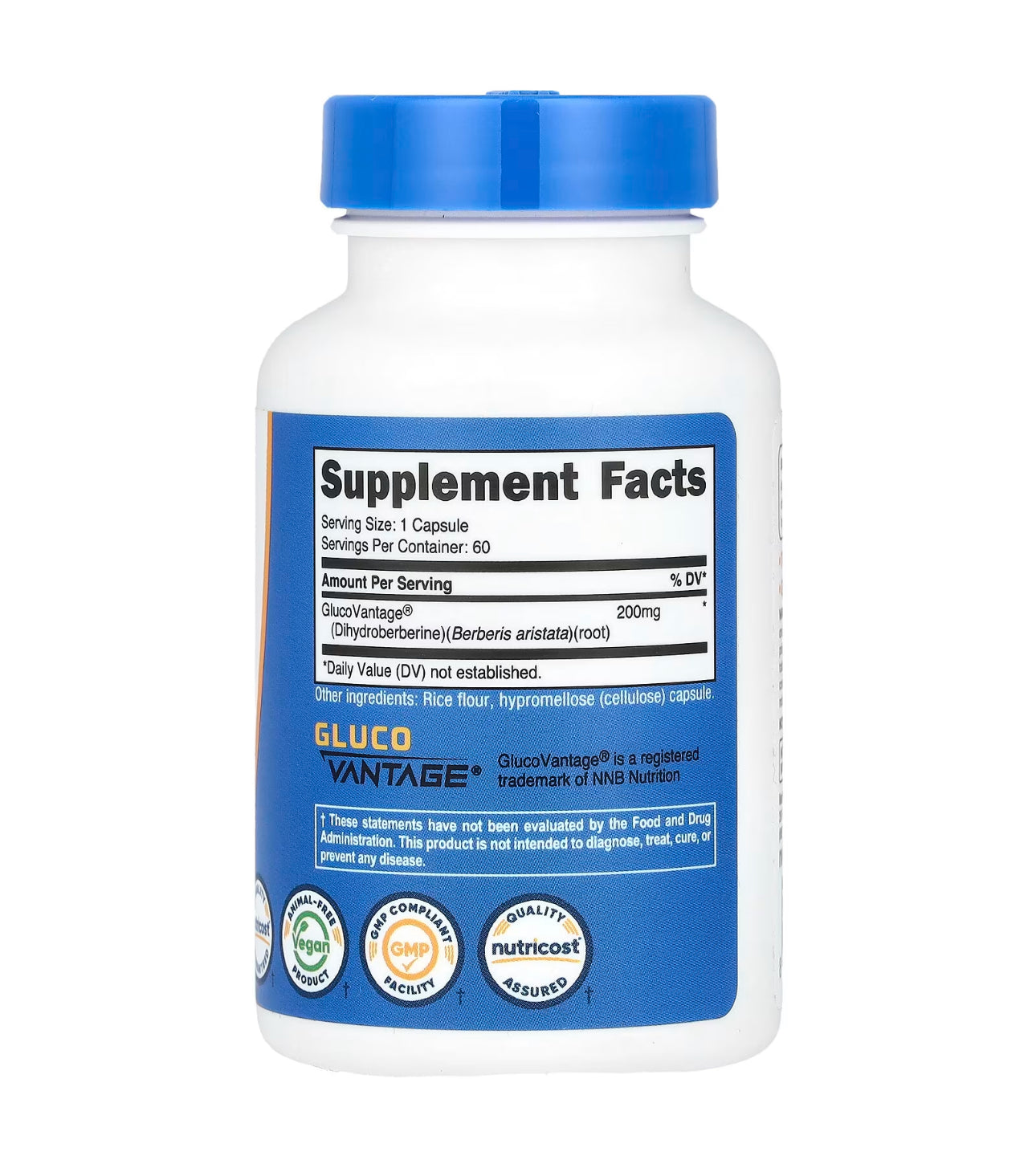 Nutricost Dihydro-Berberine 200mg | Supports Healthy Sugar Metabolism | 60 Capsules; Exp 12/2027