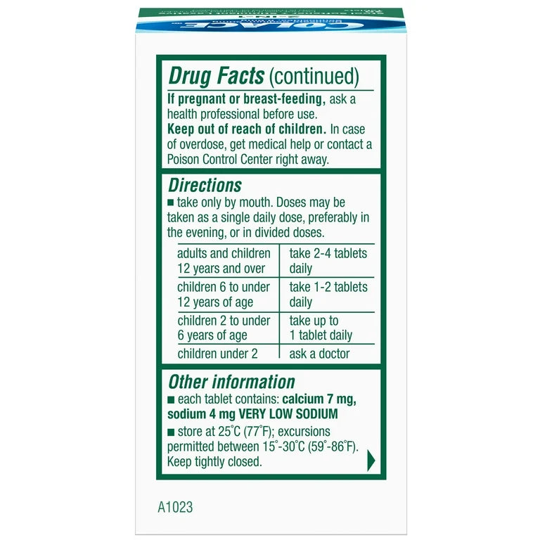 Colace 2-in-1 Stool Softener with Stimulant Laxative | Ducosate Sodium 50mg, Sennosodes 8.6mg | For Adults & Children above 2 Years Old | 30 Tablets; Exp 06/2027