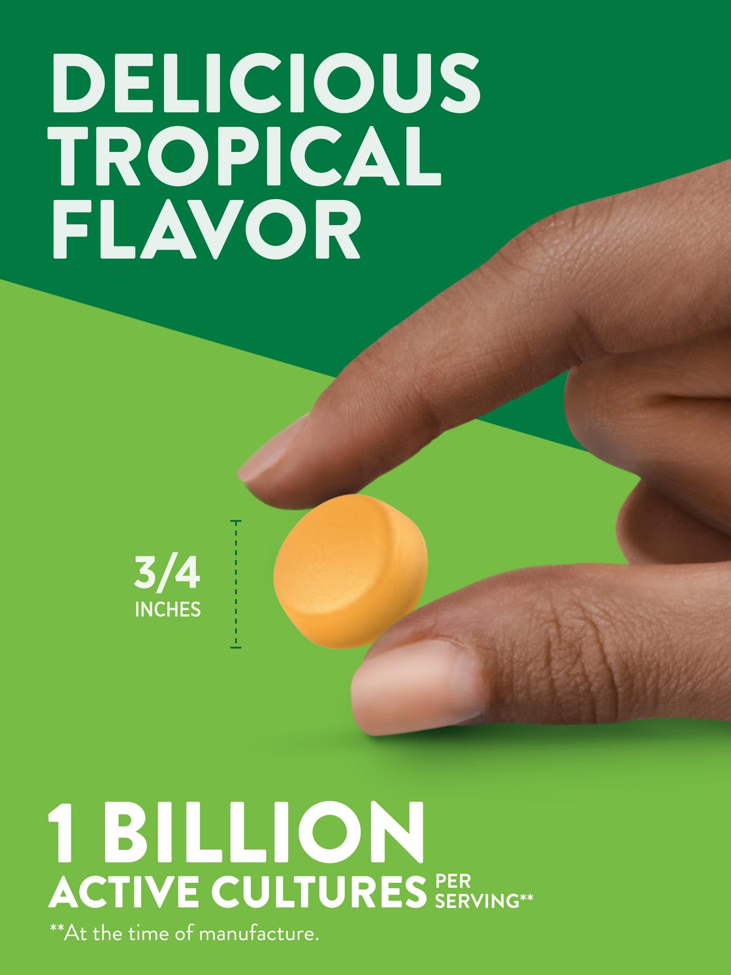 Nature's Truth Probiotic Gummies for Adults- 1 Billion Cultures | Digestive Health | Delicious Tropical Flavor, 50 Gummies; Exp 08/2025