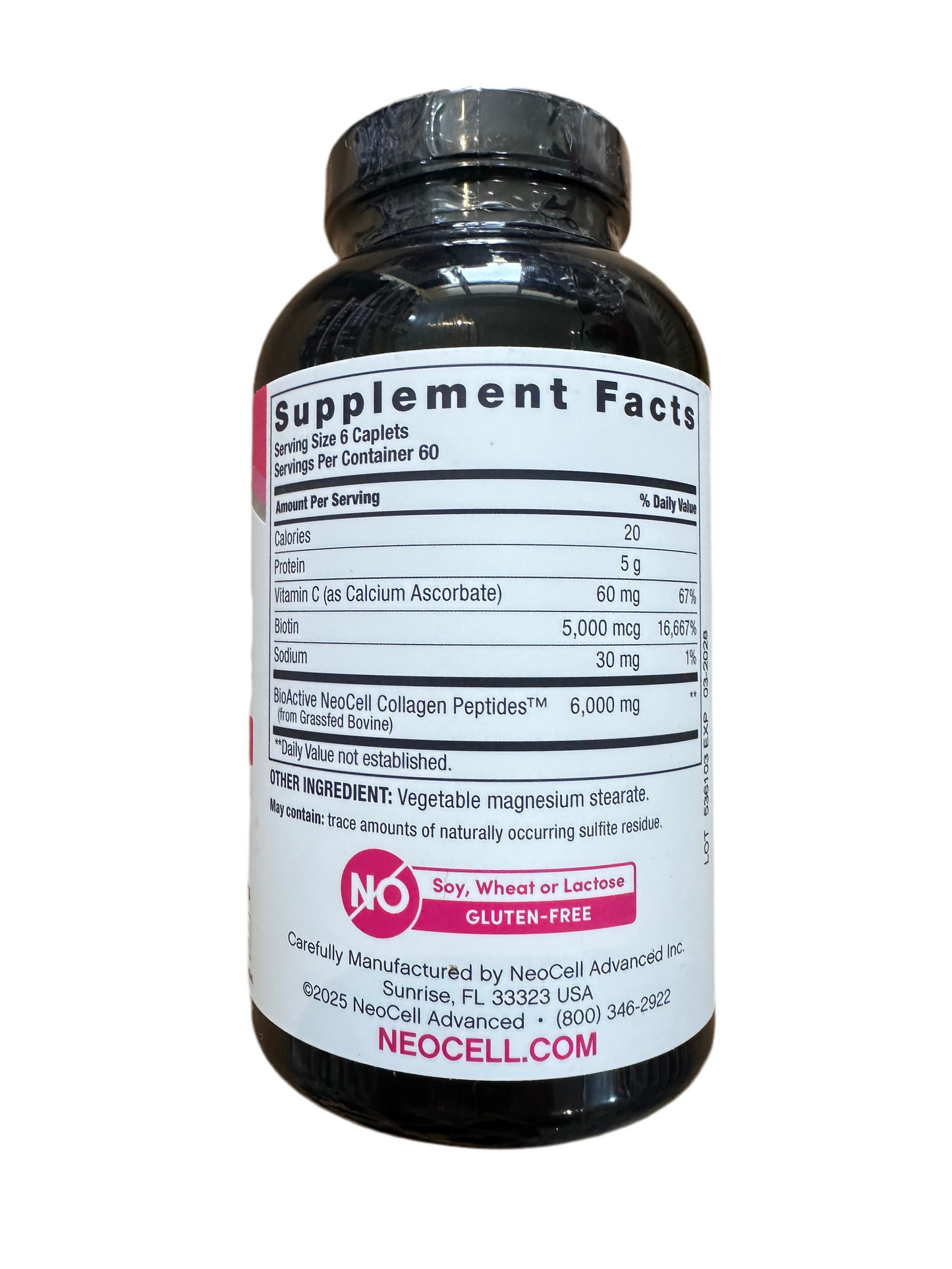 NeoCell Super Collagen + Vitamin C + Biotin | 60 Servings | Supports Healthy Skin, Hair, Nails & Joints | 360 Tablets; Exp 03/2028 - New Look