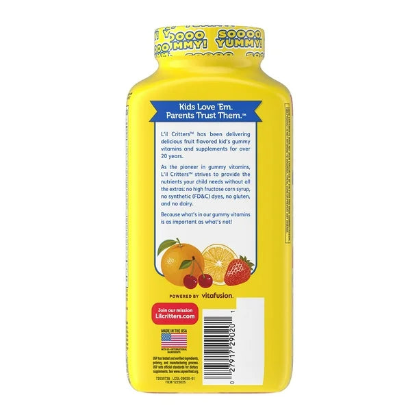 Lil Critters Gummy Vites Children Daily Multivitamin | With a Boost of Vitamins C & D | For Kids Aged 2 Years & Above | 300 Gummies; Exp 11/2026 (New Look)