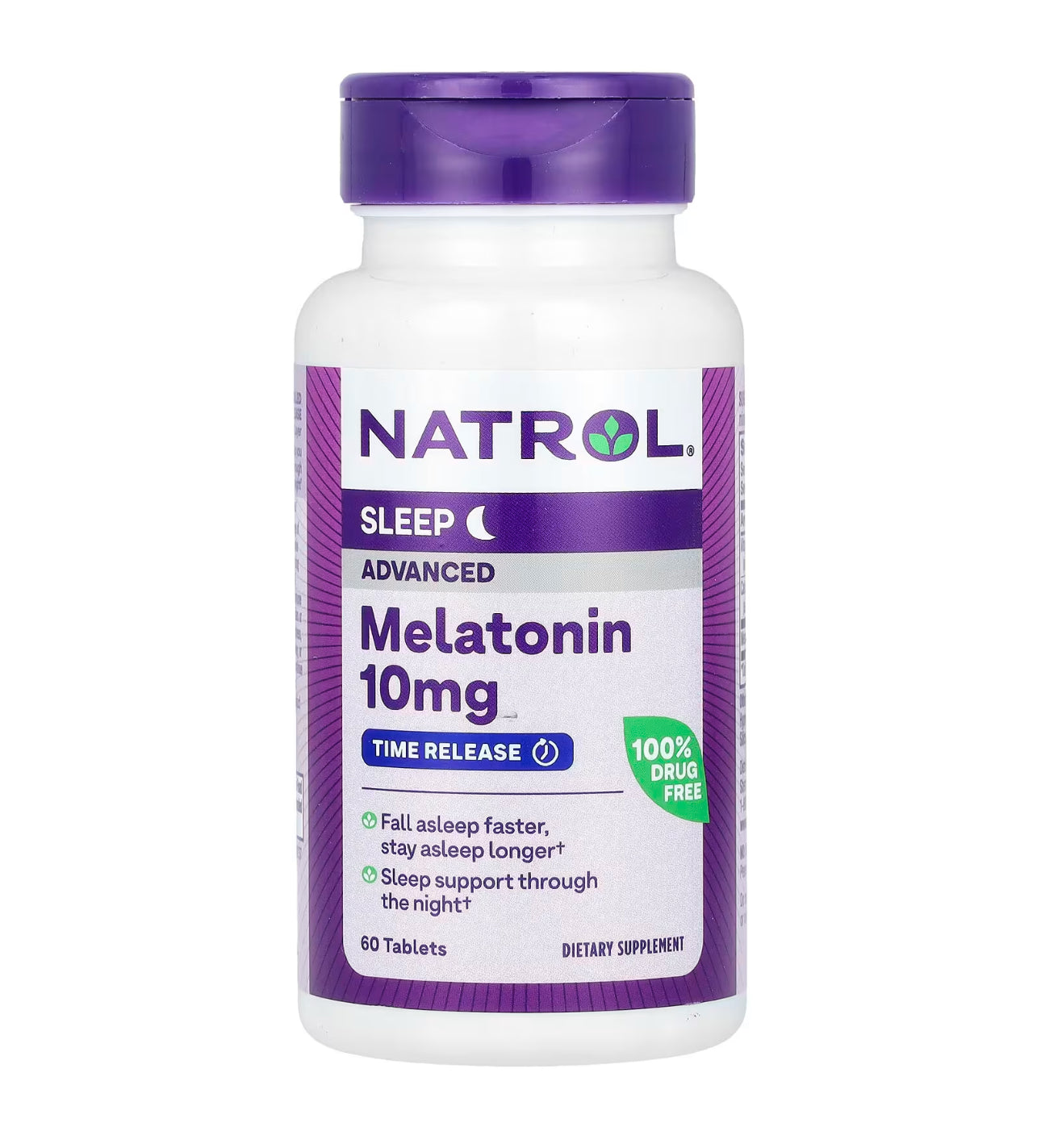 Natrol Melatonin 10mg Advanced | With Vitamin B6 | for Restful Sleep | Time Release | 60 Tablets, Exp 05/2026
