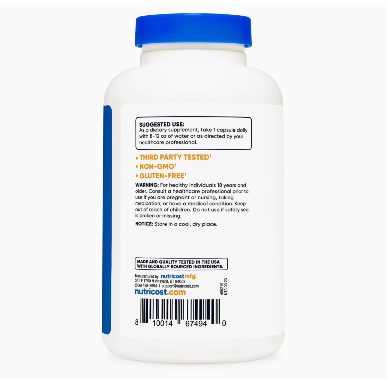Nutricost Hawthorn Berry 550mg | Helps Maintain Optimal Blood Pressure & Circulation | Free Radical Scavenger | 240 Capsules; Exp 07/2027