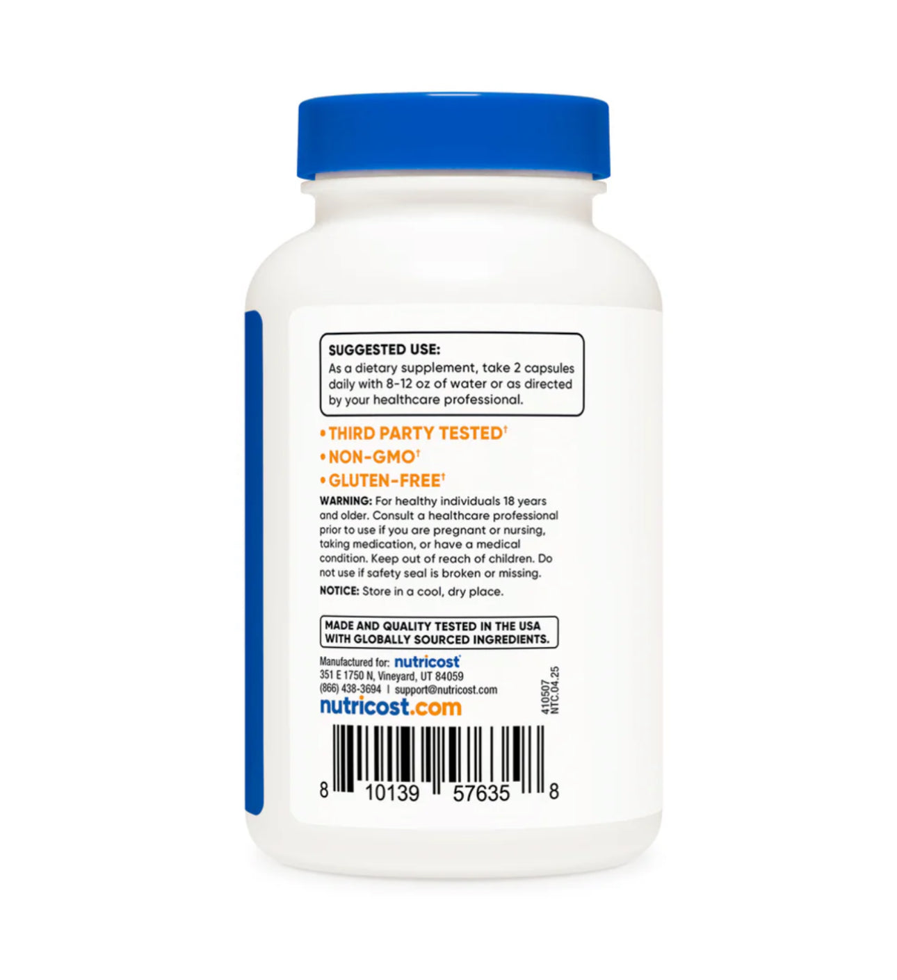 Nutricost Nicotinamide Riboside 500mg + Resveratrol 150mg | with Quercetin 250mg | Supports Cognition, Heart Health, Metabolism and Healthy Weight | 120 Capsules; Exp 05/2028