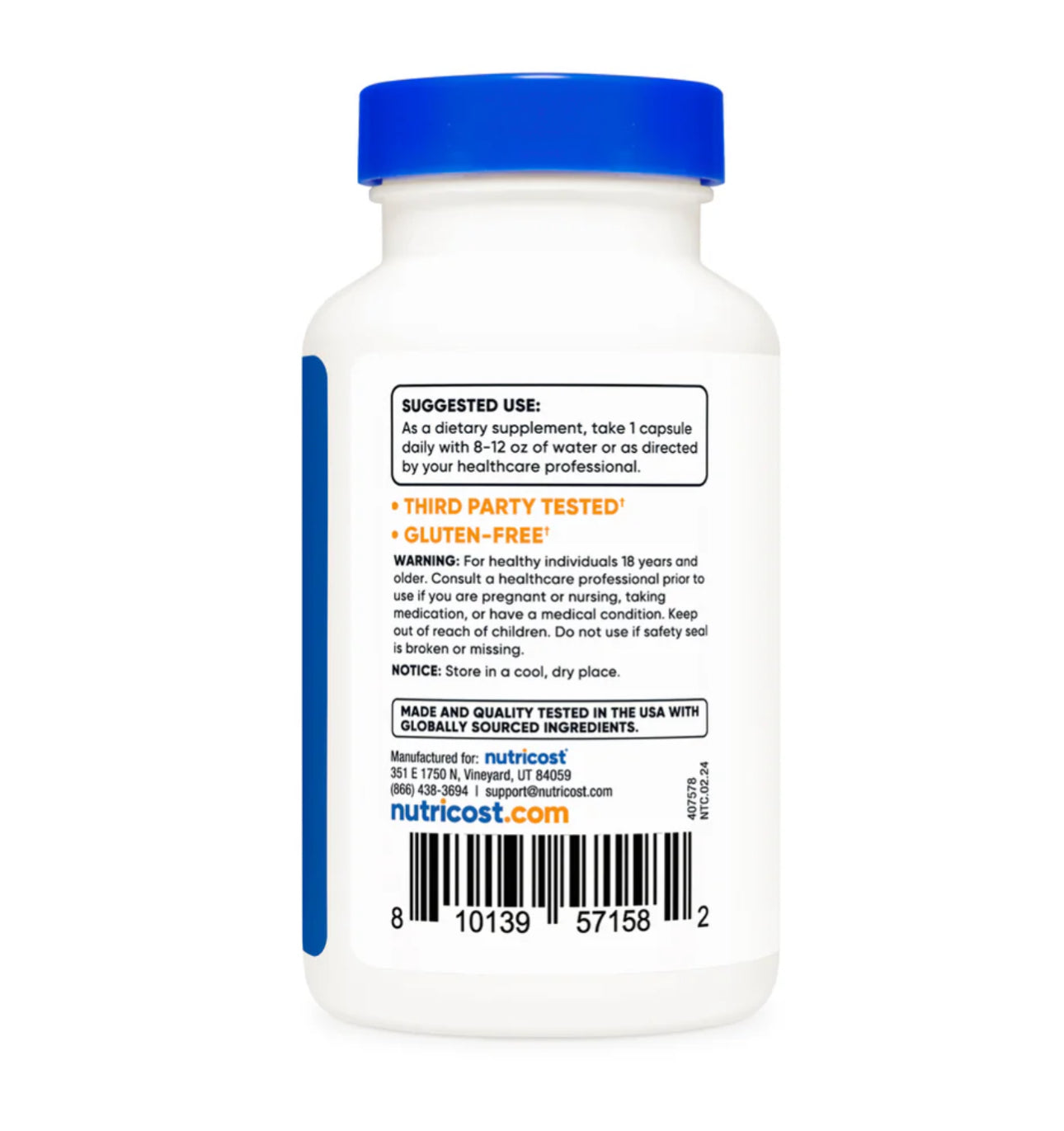 Nutricost N-Acetyl-L-tyrosine 350mg | Supports Mood Regulation | Helps You Maintain Concentration & Manage Stress | Supports Increased Bioavailability of Tyrosine | 120 Capsules; Exp 06/2028
