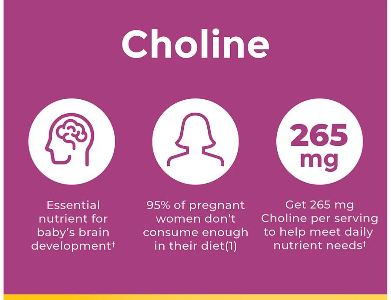 Nature Made Prenatal Multivitamin Softgels + Choline Capsules | Folic Acid + DHA + Choline | 60 Day Supply; Exp 08/2025