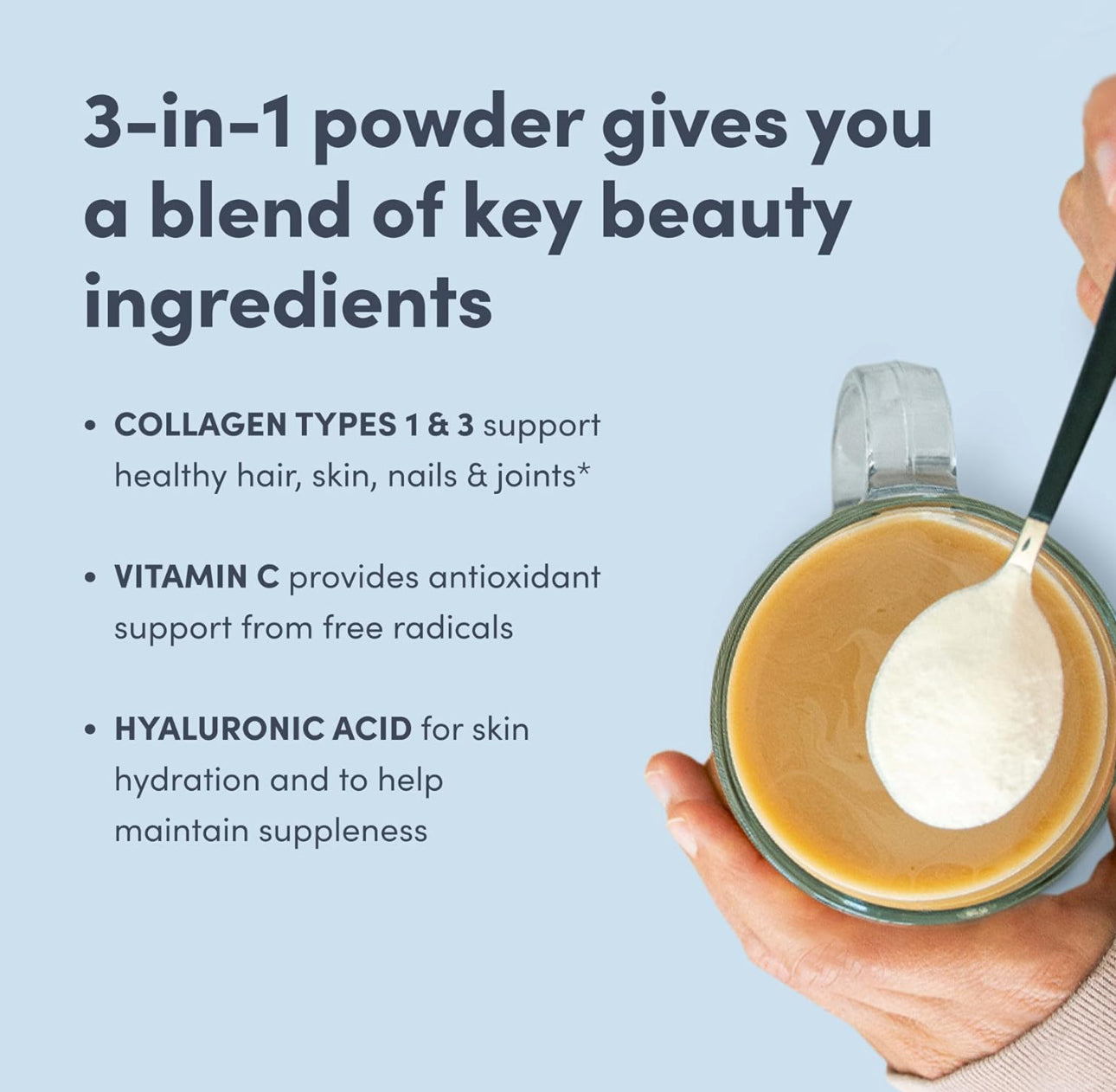 Neocell Super Collagen Plus Vitamin C & Hyaluronic Acid Powder | Biggest Size (3x Small Size) | Supports Healthy Skin, Hair, Nails & Joints | 585g /20.6oz; Exp 08/2026
