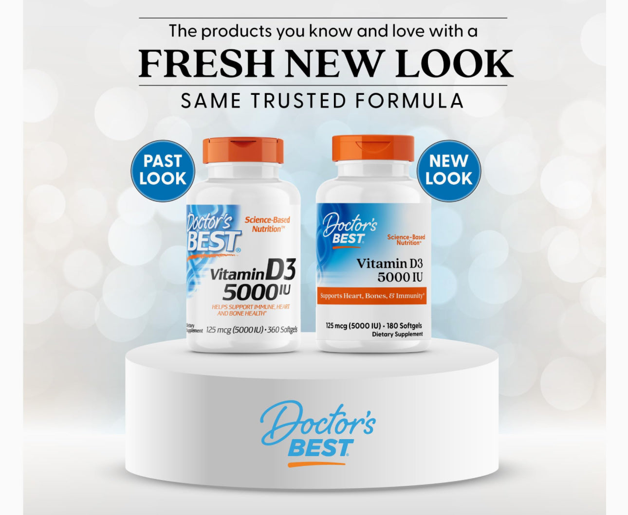 Doctor's Best Vitamin D3 5000iu (125 mcg) | for Healthy Bones, Teeth, Heart and Immune Support | 180 Softgels; ❗️Exp UNCLEAR 05/2027 batch(See last picture)