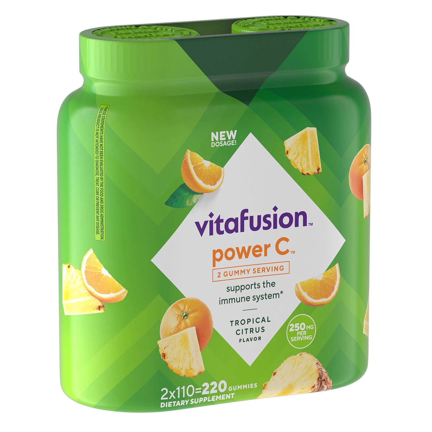 Vitafusion Power C Vitamin C Gummies | Immune Support | For Healthy Glowing Skin | Orange Flavored | 220 Gummies; Exp 11/2025