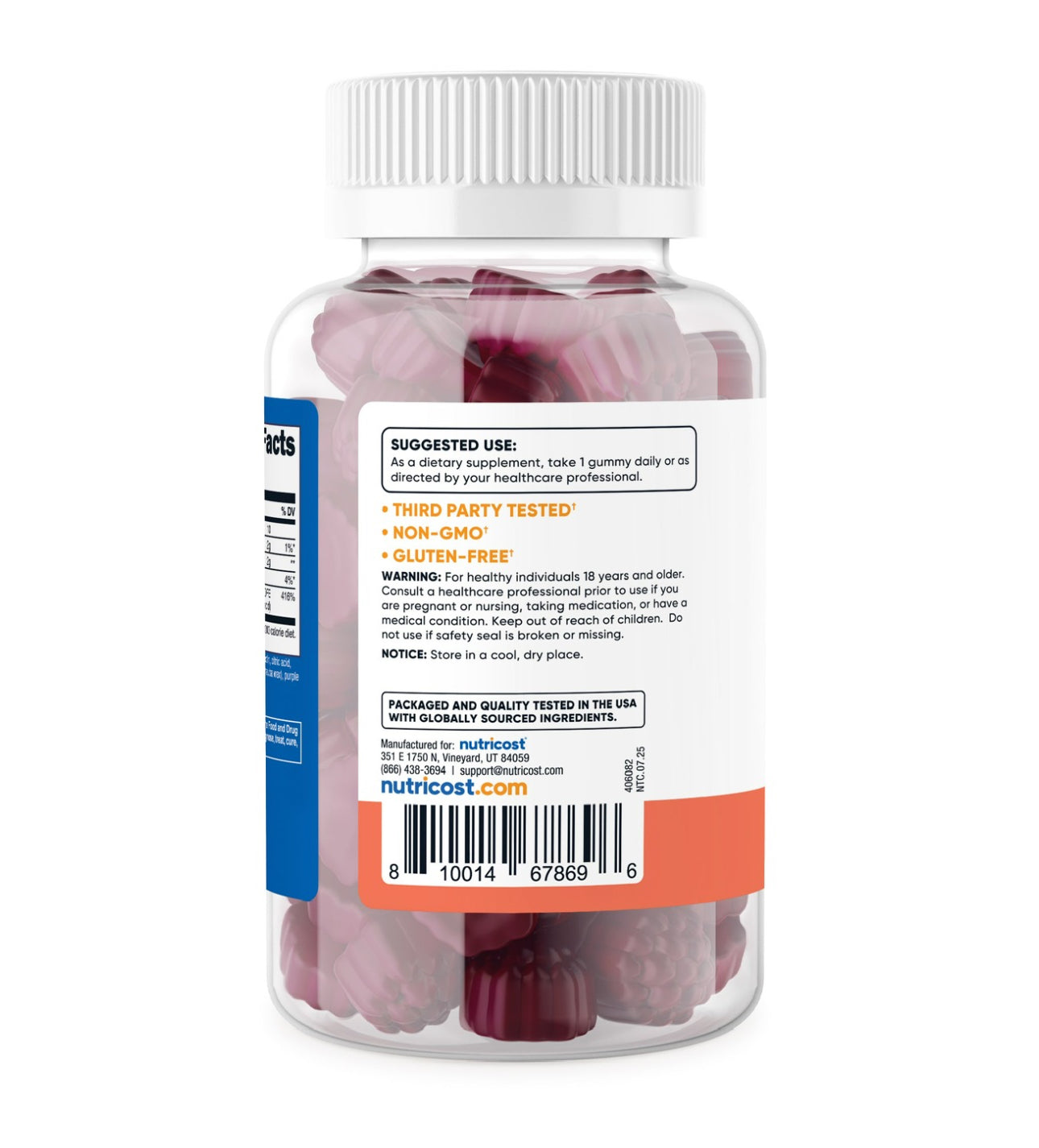 Nutricost Folic Acid 1000 mcg Gummies | Folate 1665 mcg DFE | Supports Brain Health, Cell Growth & Red Blood Cell Formation | Improves Fertility | Supports Fetal Development | Vitamin B9 | 120 Gummies; Exp; 08/2027