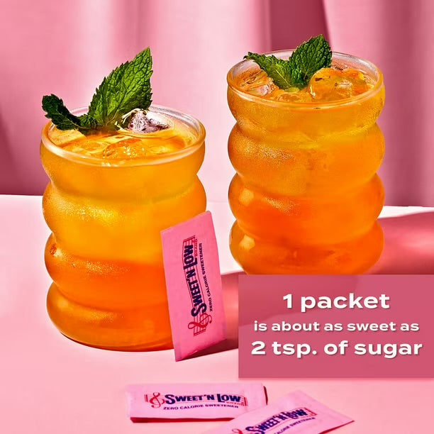 Sweet'N Low Zero-Calorie Sweetener | Sugar Substitute | Great for Diabetes & Those Trying to Cut Down Calories from Sugar | 50 Packets
