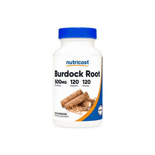 Nutricost Burdock Root 500mg | Blood Purifier | Herbal Antioxidant | 120 Capsules; Exp❗️FAINT (02/2027 batch) See last picture