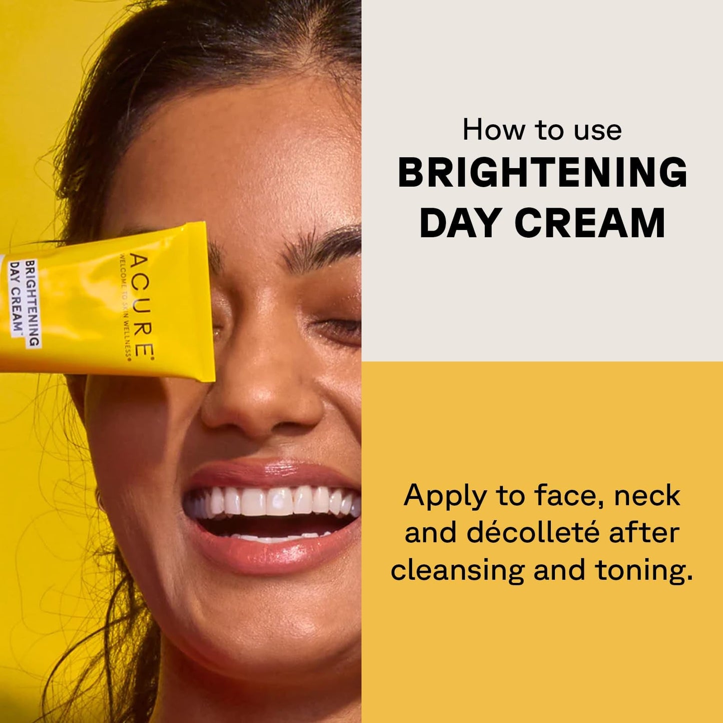 Acure Brightening Day Cream - Radiant Skin Day Cream with Cica & Argan Oil | Moisturizes & Evens Skin Tone | 1.7oz/50ml - Ome's Beauty Mart