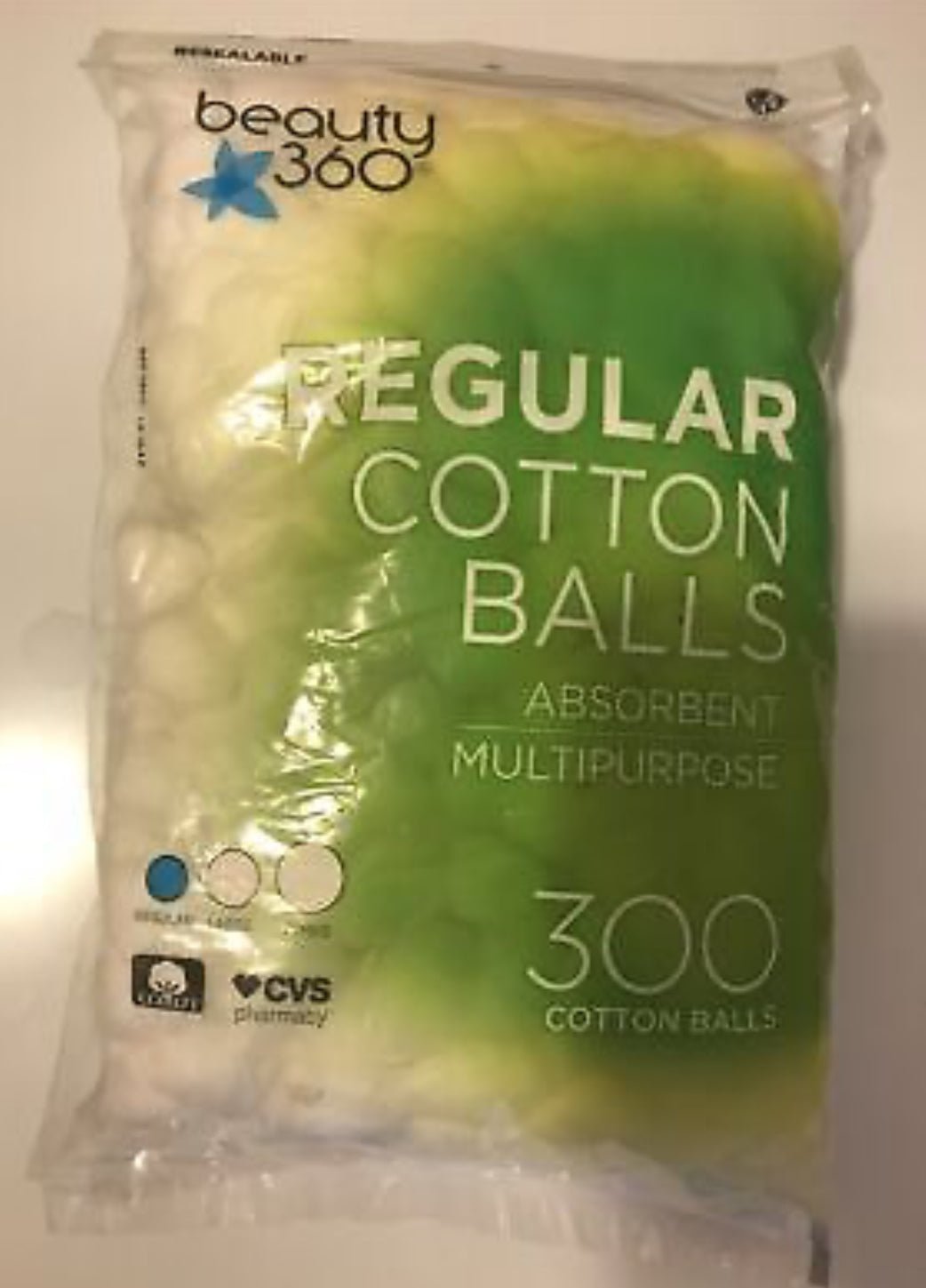 Beauty 360 Regular Cotton Balls | Absorbent | Multipurpose | 300 Cotton Balls - Ome's Beauty Mart