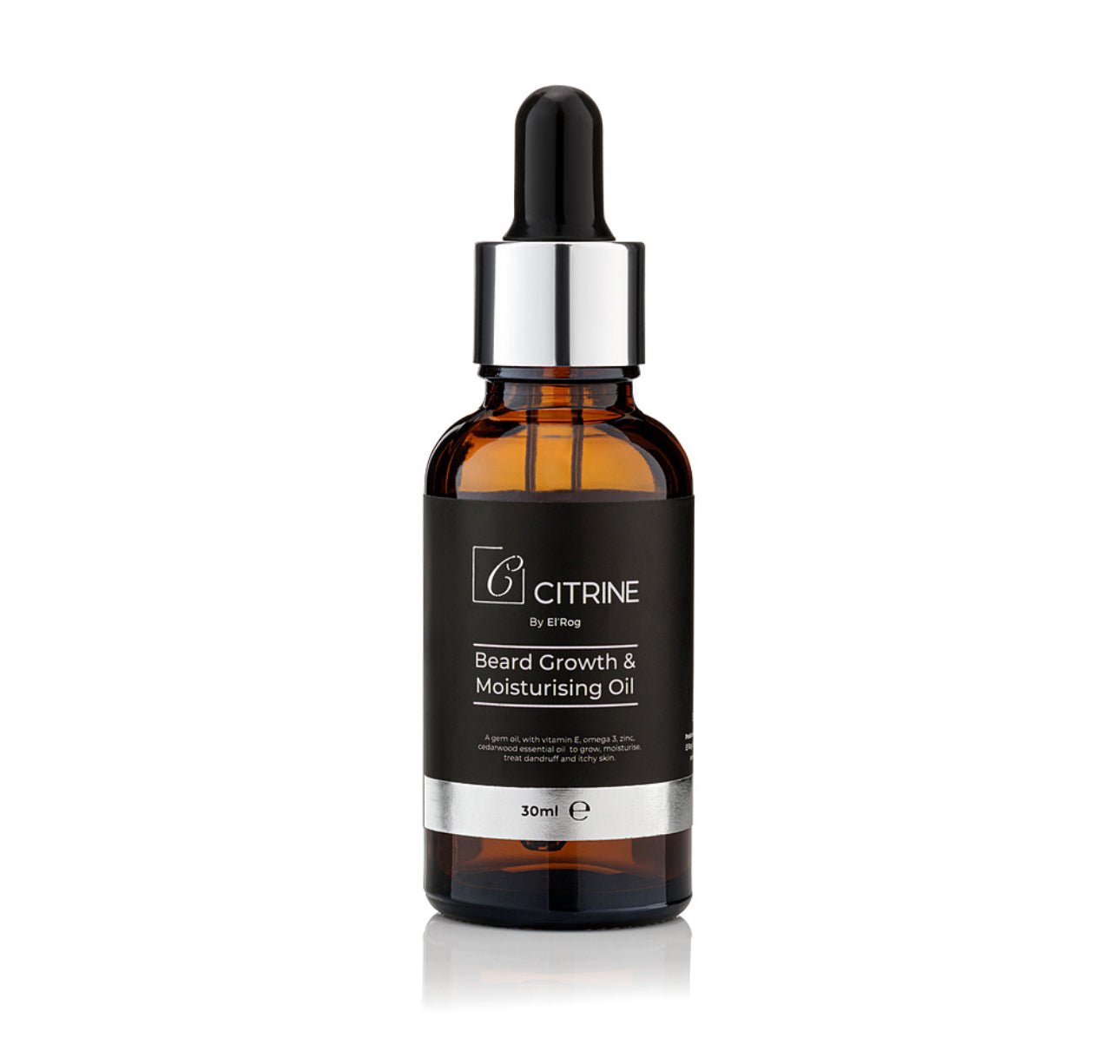Citrine by El’Rog Beard Growth and Moisturising Natural Oil for Men (30ml) - Ome's Beauty Mart