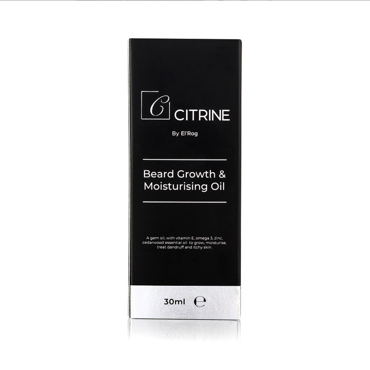 Citrine by El’Rog Beard Growth and Moisturising Natural Oil for Men (30ml) - Ome's Beauty Mart