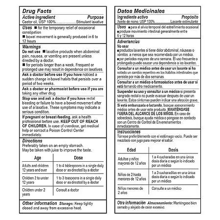 De La Cruz Pure Castor Oil USP | Stimulant Laxative | 2fl.oz/59ml Exp 01/2027 - Ome's Beauty Mart