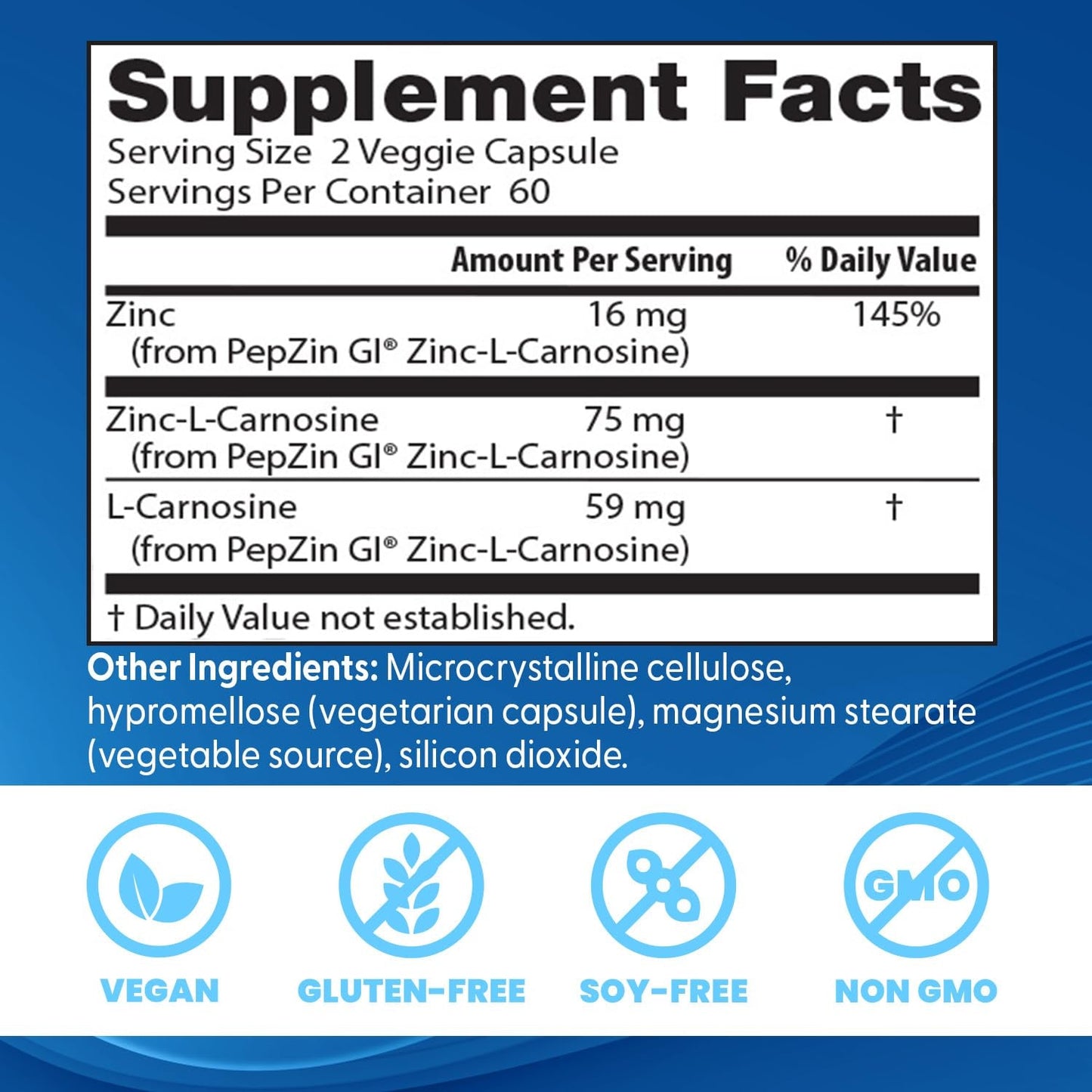 Doctor's Best PepZin GI Zinc - L - Carnosine Complex | Digestive Support | 120 Veggie Caps Exp Aug/2026 - Ome's Beauty Mart