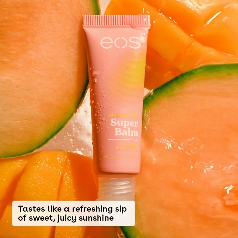 Eos 24HR Moisture Super Balm | Watermelon Frosé & Mango Melonade Lip Balm Flavours | 0.35 fl oz, 2 Pack - Ome's Beauty Mart