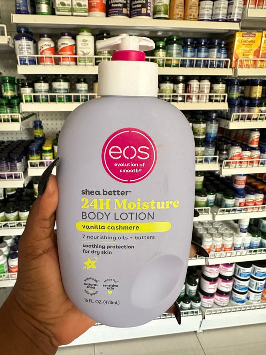 EOS Shea Better 24HR Moisture Body Lotion 16 fl.oz (473 ml) - Cracked cap (see picture) - Ome's Beauty Mart
