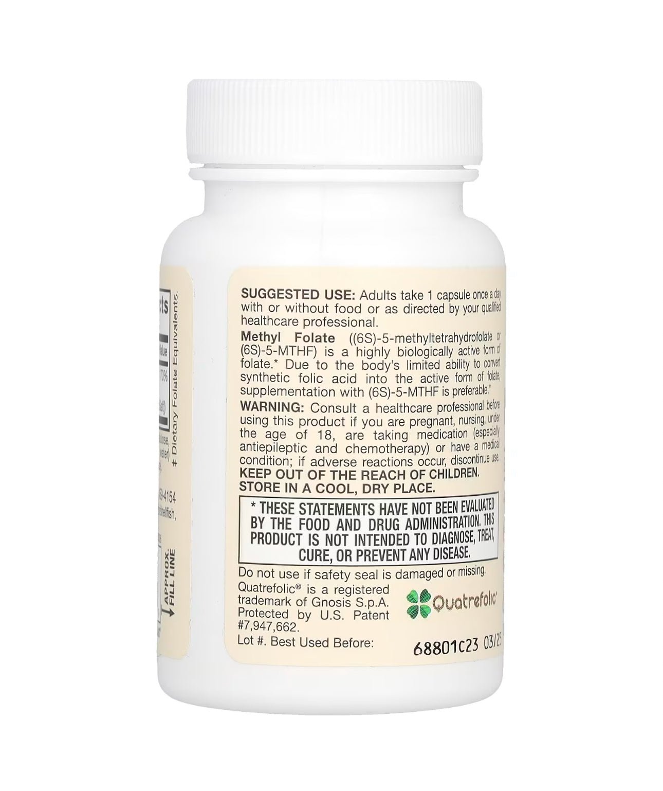 Jarrow Formulas Extra Strength Methyl Folate 400 mcg | Cardiovascular and Neurologic Health Support | 60 Veggie Capsules Exp 04/2026 - Ome's Beauty Mart