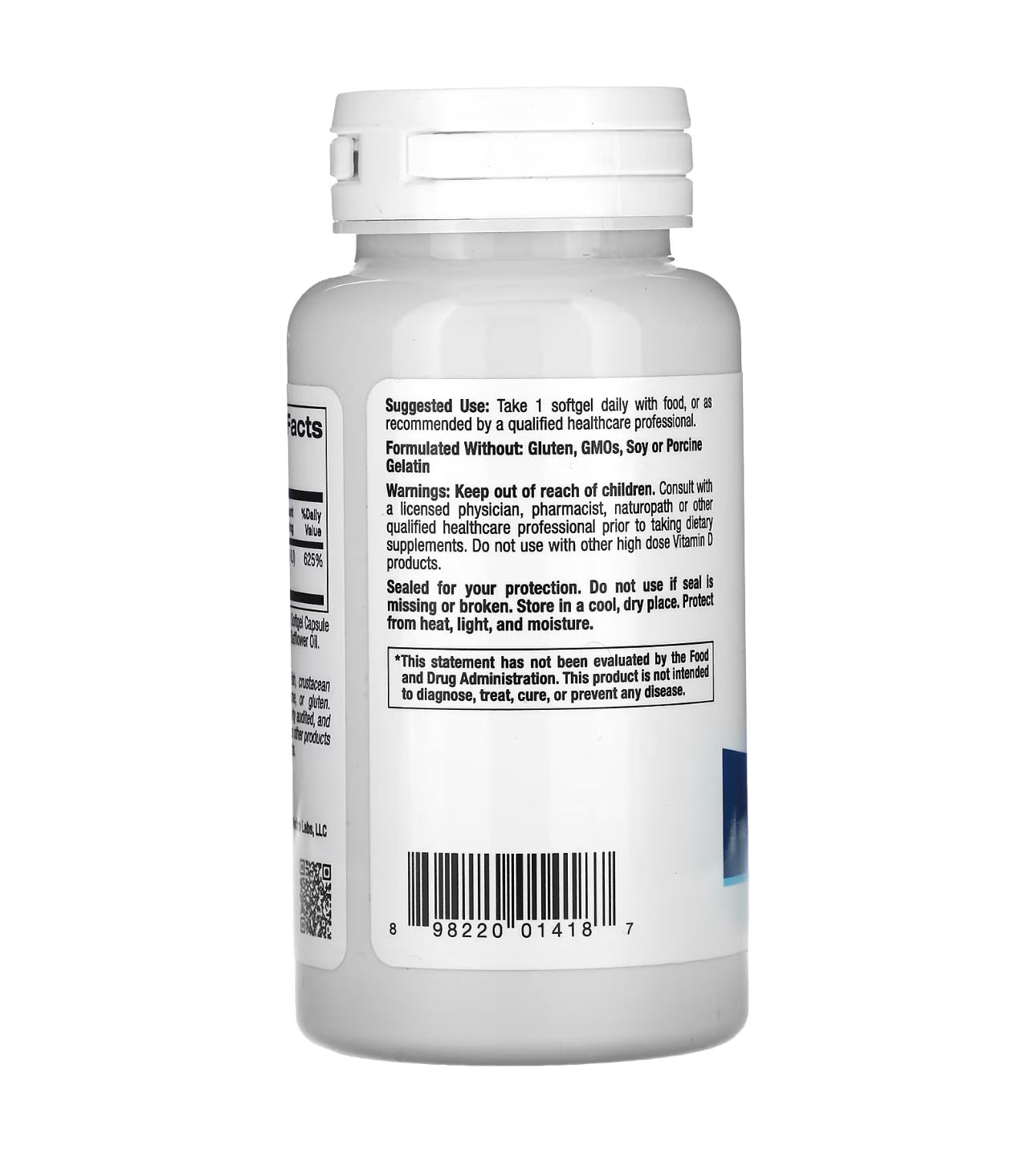 Lake Avenue Vitamin D3 Cholecalciferol 5000 iu (125mcg) | 1 Year Supply | 360 Softgels Exp 05/2028 - Ome's Beauty Mart