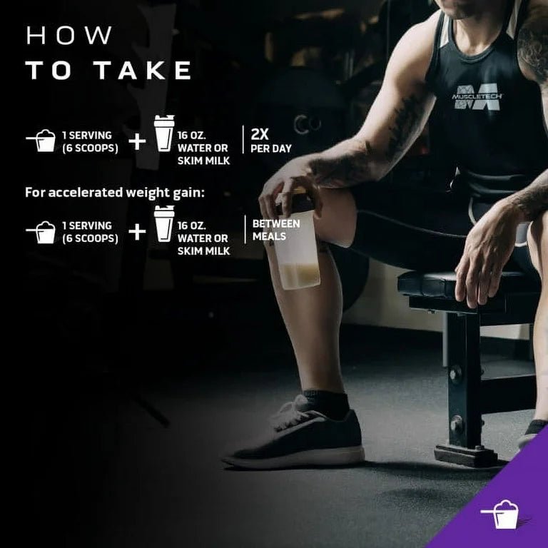 Muscletech Pro Series 100% Mass Gainer High Protein Powder, Vanilla, 60g Protein, 5.15lbs/82.4oz/2.33kg Exp 11/2026 - Ome's Beauty Mart