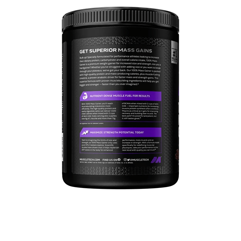 Muscletech Pro Series 100% Mass Gainer Protein Powder, Chocolate Fudge Brownie, 60g Protein, 5.15lbs/82.4oz/2.33kg Exp - Ome's Beauty Mart