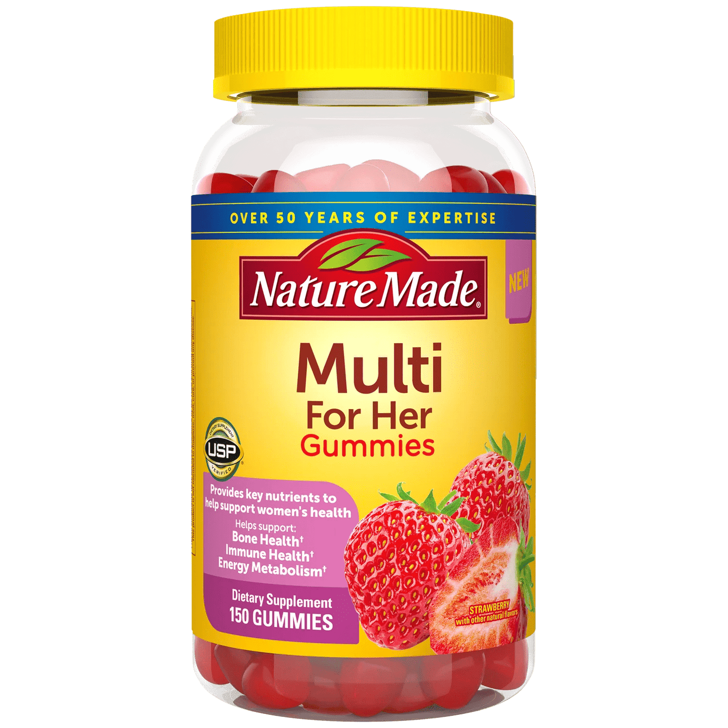 Nature Made Multivitamin For Her | Women’s Multivitamin for Daily Nutritional Support | 150 Gummies Exp Sep/2025 - Ome's Beauty Mart
